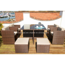 Muebles al aire libre de comedor para jardín con acero / SGS (601)